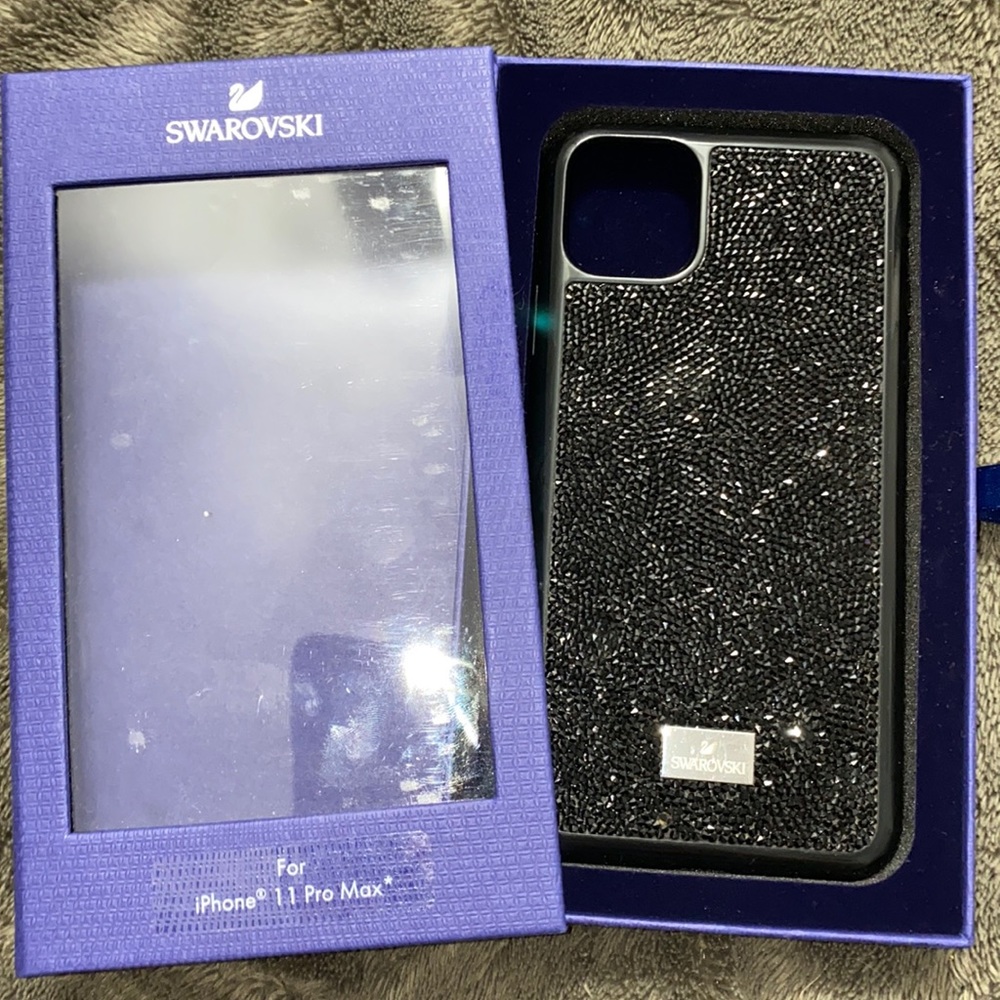Swarovski case brand new for iphone 11 pro max black glam rock